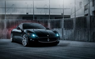 Картинка GranTurismo, чёрный, black, Maserati, мазерати, гран туризмо
