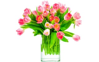Картинка букет, тюльпаны, розовые тюльпаны, tulips, flowers, romantic, gift, love, fresh, pink