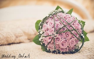 Картинка украшения, свадебный букет, сердечки, розы, бутоны