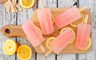 Картинка лимон, еда, мороженое, сладкое, десерт, фруктовый лёд