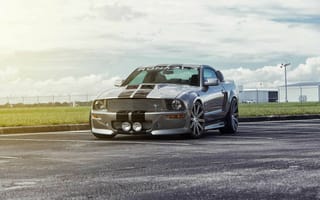 Картинка Ford, обвес, silvery, 550R, Mustang, front, muscle car