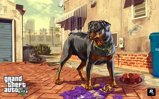 Картинка Grand Theft Auto V, gta5, чоп, chop, artwork, собака, лос сантос, пес