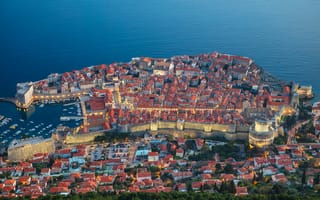Картинка море, Croatia, Dubrovnik, Дубровник, дома, панорама, Adriatic Sea, Адриатическое море, Хорватия, здания