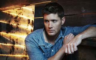 Обои Jensen Ackles, season 9, Сверхъестественное, сериал, Supernatural, Дженсен Эклс, рубашка, Dean Winchester, Дин Винчестер, актер, взгляд, мужчина