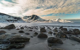 Картинка море, камни, Norway, Норвегия, побережье