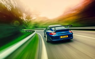 Картинка Porsche, GT3RS, скорость, 997.2, дорога