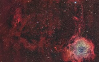 Картинка космос, звезды, Rosette Nebula, пространство