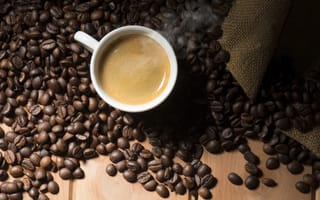Картинка кофе, coffee, hot, чашка, cup, beans, зерна