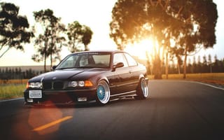 Картинка BMW, диски, BBS, Е36, Coupe