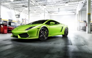 Картинка Lamborghini, Green, Gallardo