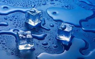 Картинка water, Ice cubes, solid state, liquid