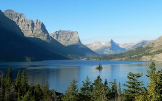 Картинка Озеро, Национальный, США, парк, St Mary Lake, Святая Мария