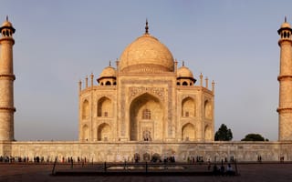 Картинка India, Тадж-Махал, Шах-Джахан, Индия, Мумтаз-Махал, памятник, Taj Mahal, Джамна, мавзолей-мечеть, Великие Моголы, архитектура, Agra, мрамор, Агра