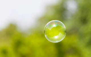 Картинка настроения, мыльный пузырь, мыльные пузыри, размытие
