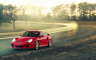 Картинка Porsche, GT2, red, 996, 911, front
