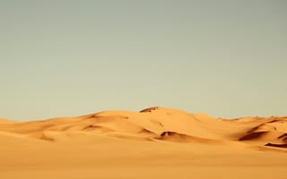 Картинка пустыня, landscape, ветер, nature, жёлтый, песок, жара, африка