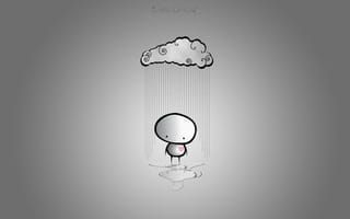 Обои love, cloud, любовь, humor, юмор, rain, lonely, broken heart, Minimalism, облака, mood, минимализм, одиночество, дождь, разбитое сердце