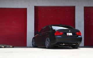 Обои BMW, бмв, 3 серия, black, E90