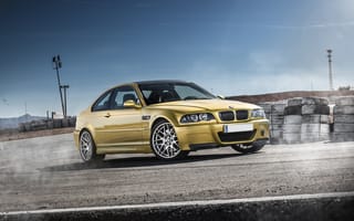 Картинка м3, E46, BMW, бмв, gold, золотая, m3