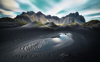 Картинка горы, природа, Vestrahorn Islande