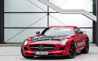 Картинка red, AMG, SLS, Final Edition, 63, GT, лестница, C197, Mercedes-Benz