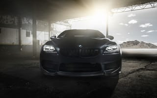 Картинка BMW, перед, м6, Coupe, тюнинг, F13, бмв, tuning, M6, black, черный