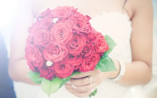 Картинка букет, свадебный, розы, цветы