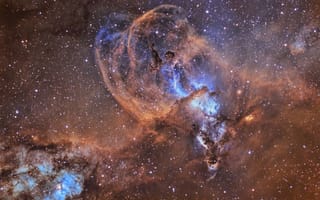 Картинка NGC 3576, туманность, Киль, nebulae, звезды