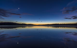 Картинка Narrabeen Lake, пейзаж, сумерки, природа, Australia, озеро, Sydney