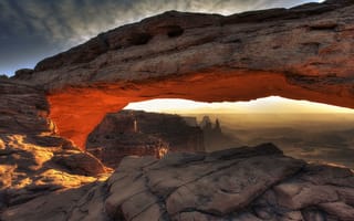 Обои Mesa Arch, Юта, США, горы, пейзаж, Canyonlands National Park, природа, каньон, панорама, америка, штат