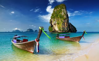 Картинка море, лодки, тайланд