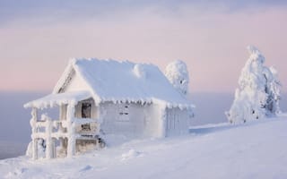 Картинка Финляндия, зима, Лапландия