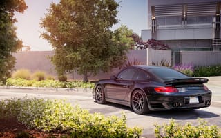 Картинка Porsche, порше, black, turbo, 997