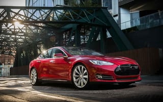 Картинка 2014, Model S, Tesla, industrial