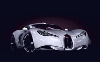 Картинка Bugatti, Спорткар, Concept, Ганглофф, Бугатти, Gangloff, Sportcar, Концепт