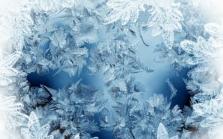 Обои узор, лед, зима, иней, кристаллы, текстура
