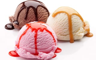 Обои мороженое, десерт, шоколад, dessert, ice cream, шарики, глазурь, малиновое