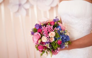 Картинка цветы, праздник, свадебный, букет