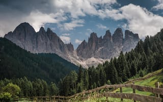 Картинка Доломитовые Альпы, горы, Тироль, Италия