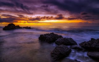 Картинка rocks, Spain, sea, sunrise