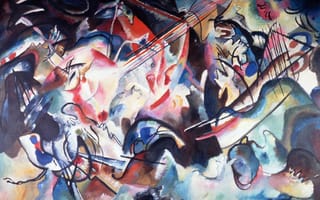 Картинка картина, Василий Кандинский, абстракционизм, Композиция VI