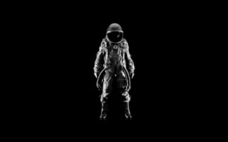 Картинка astronauts, черный, минимализм, helmets, black, скафандр, астронавт
