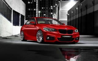 Картинка бмв, 2 Series, front, перед, 220d, BMW, красная, red