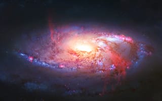 Картинка Galaxy, Sci FI, pink, Star