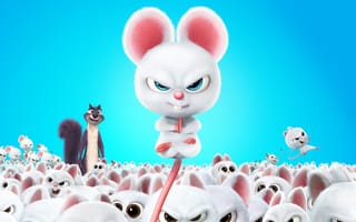 Картинка мультфильм, Реальная белка 2, мышь, белка, The Nut Job 2: Nutty by Nature, спички, белые