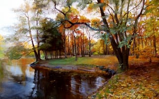 Картинка "Осень", масло, холст, картина