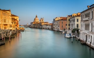 Картинка Италия, Венеция, channel, Italy, Venice, Grand Canal, Panorama, канал