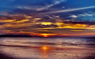 Картинка thailand, закат, море