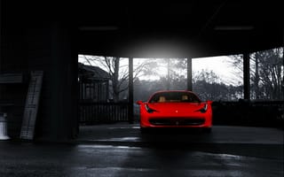 Картинка Ferrari, red, front, 458 italia