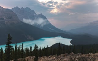 Картинка пейзаж, горы, панорама